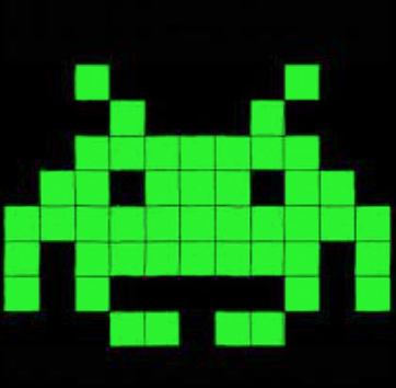 Space Invader pixel art