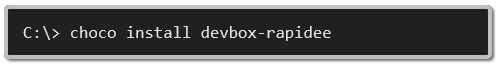 choco install rapidee