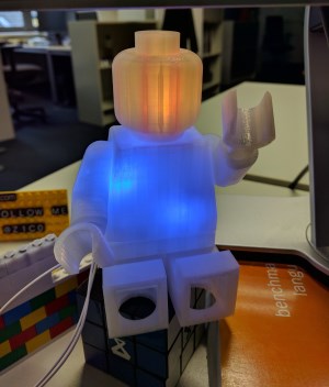 The illuminated LEGO figure