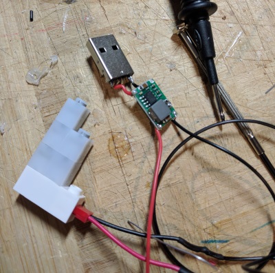 Adding a USB power supply