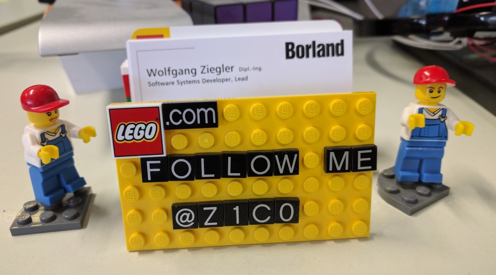 Lego desk business card hot sale holder