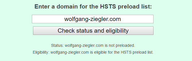 Register for the HSTS preload list