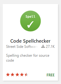 Code Spellchecker extension