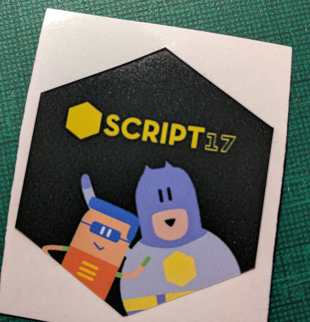 Script'17 laptop sticker