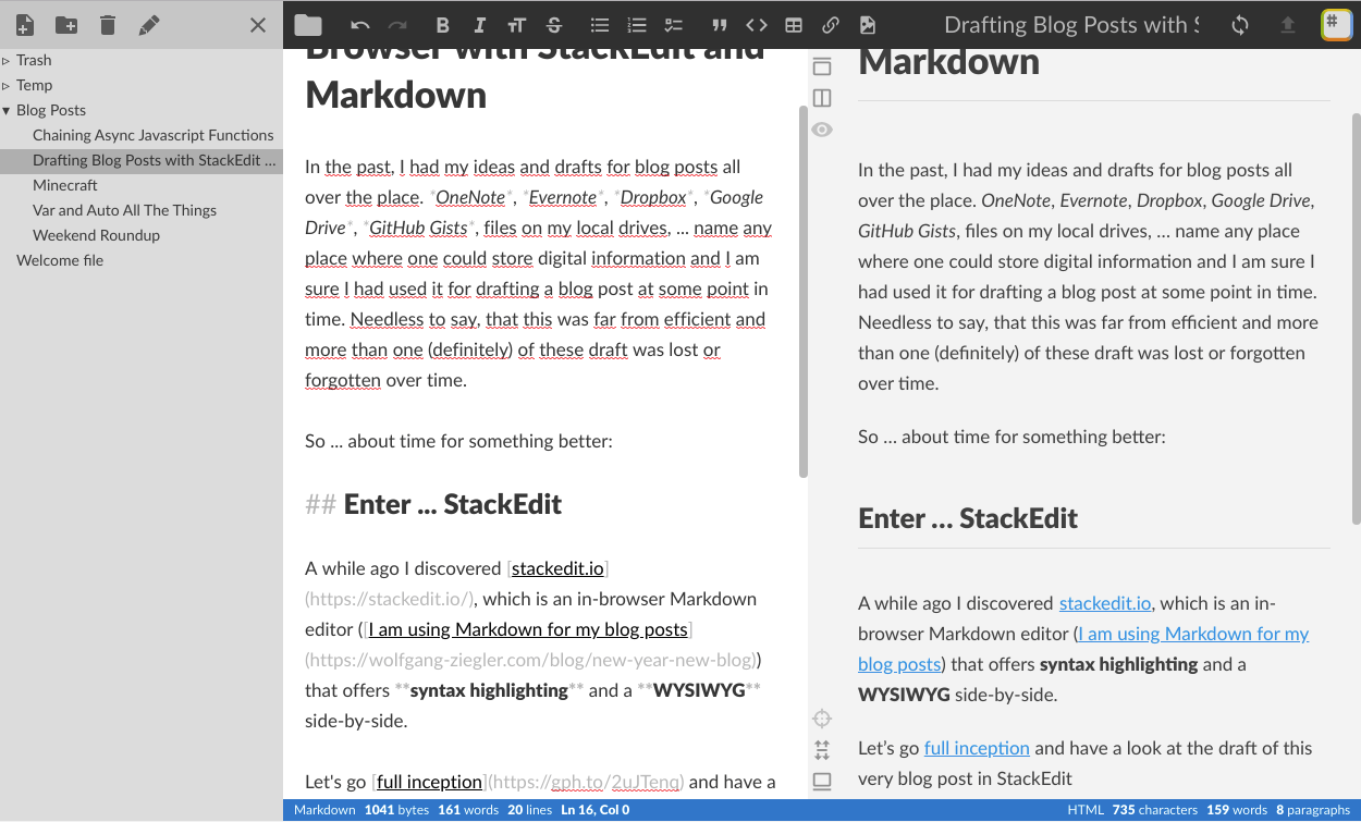 StackEdit WYSIWYG Editor