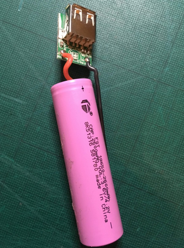 The guts of a power bank serves as power supply
