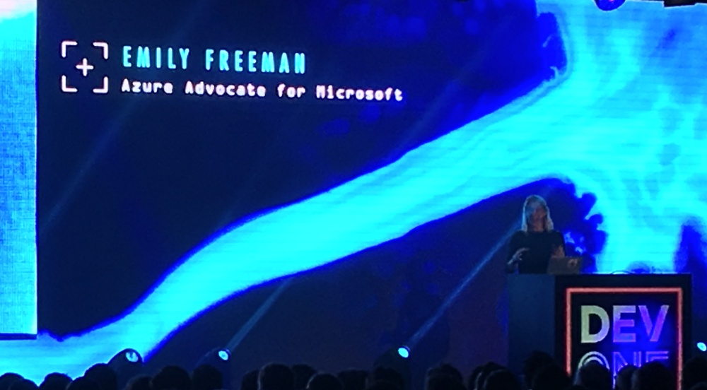 Emily Freeman on the DevOne stage