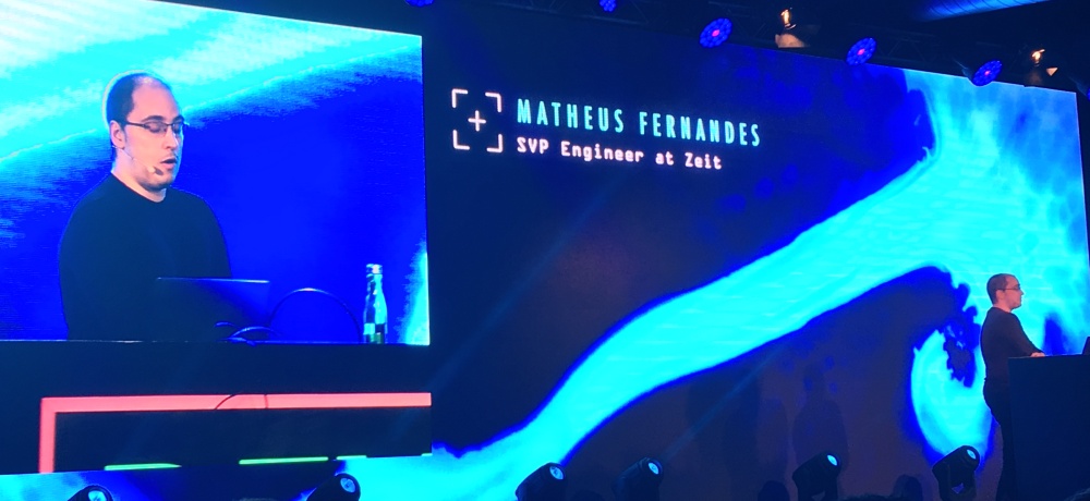 Matheus Fernandes on the DevOne stage