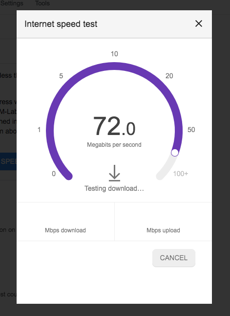 google internet speed test app