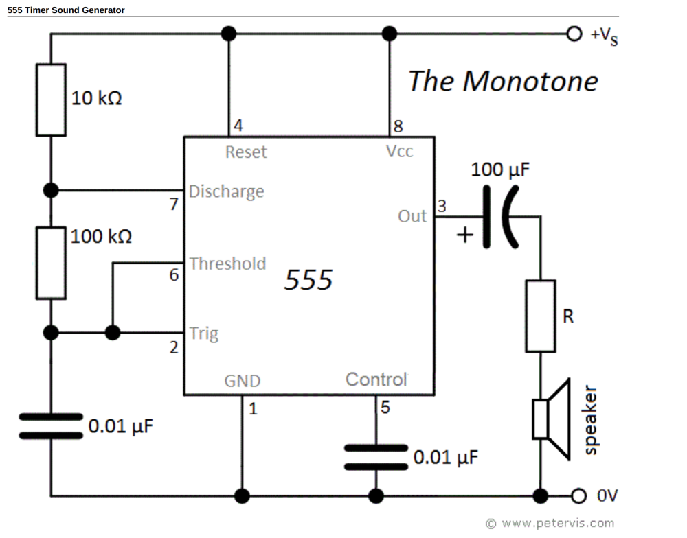 Sound generator schematics