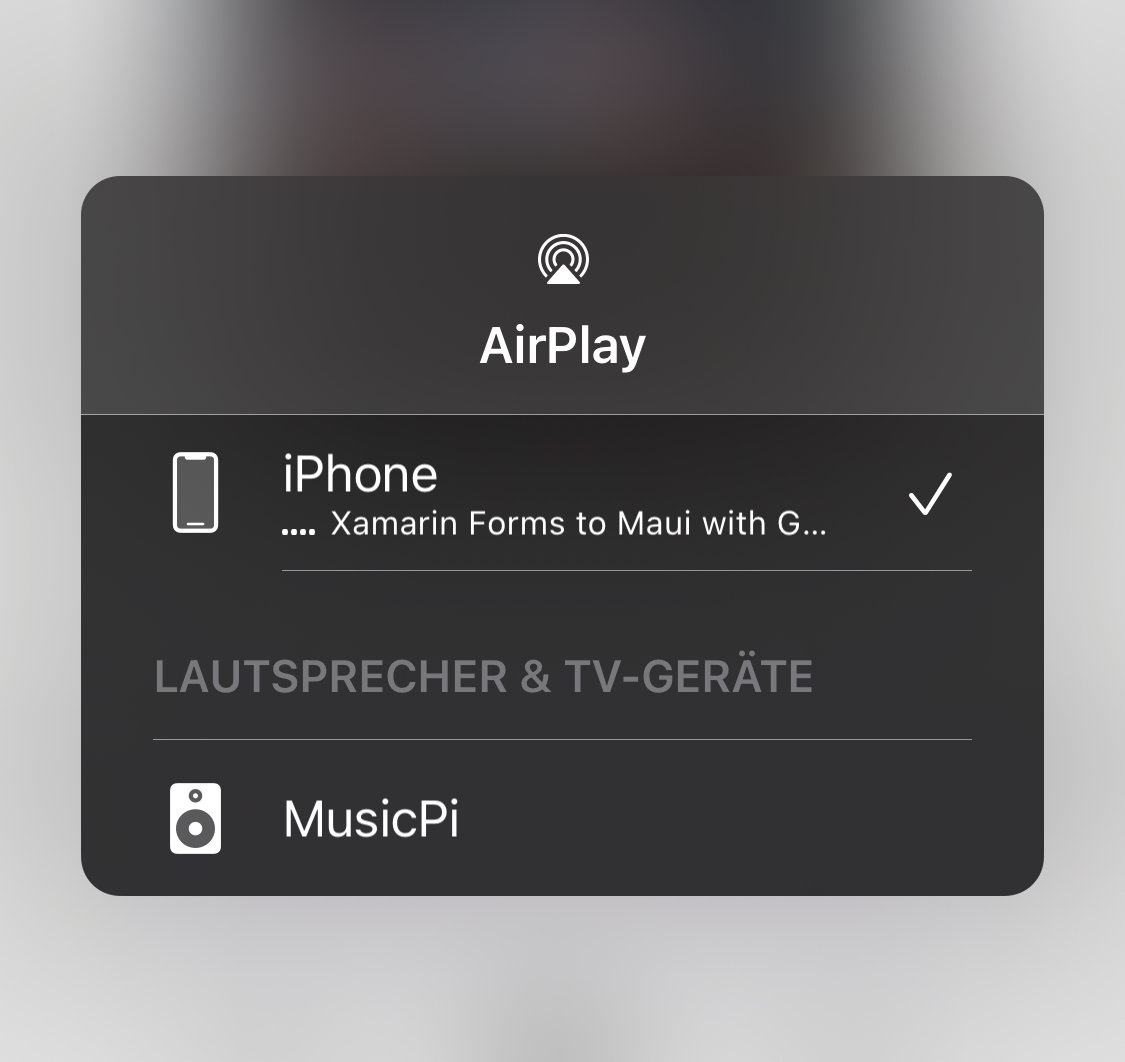 AirPlay to MusicPi