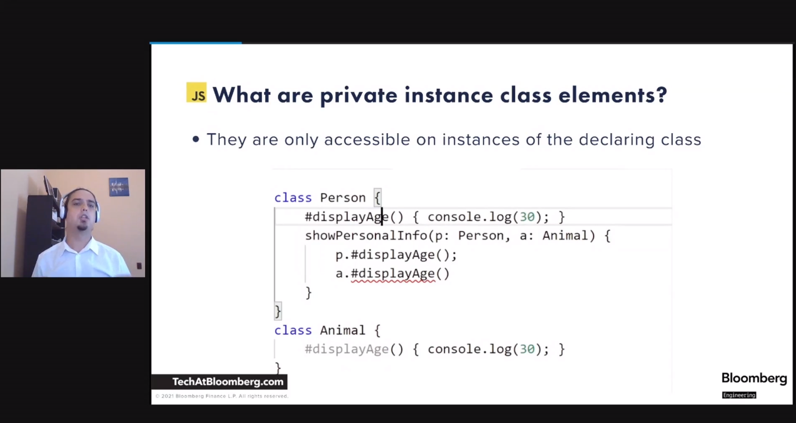 The road to private methods talk