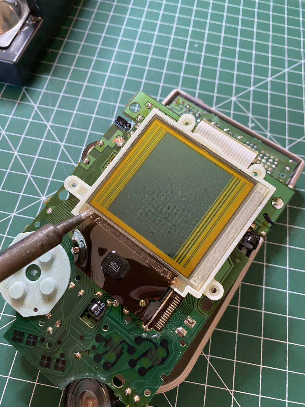 Fix the display with a soldering iron