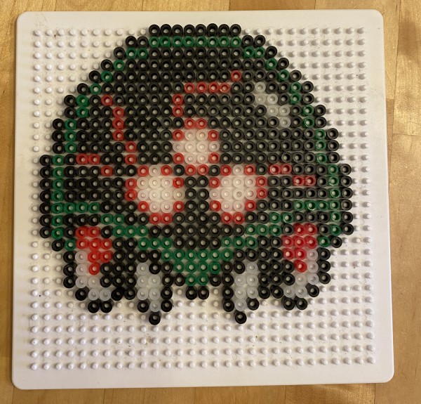 Metroid made with Perler Beads