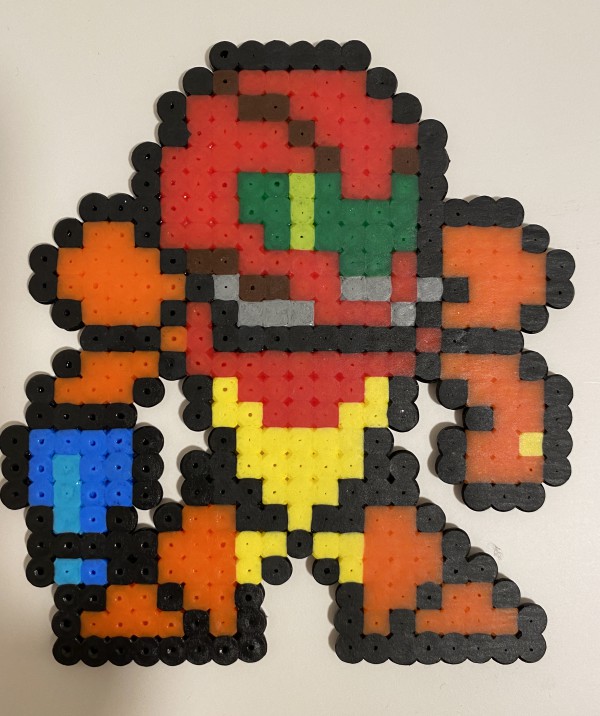 Samus made with Perler Beads