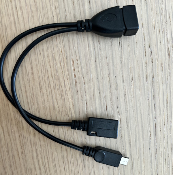 A USB OTG cable