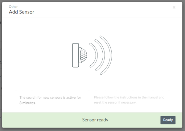 Sensor ready in deCONZ