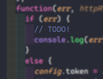 Code snippet with a //TODO comment