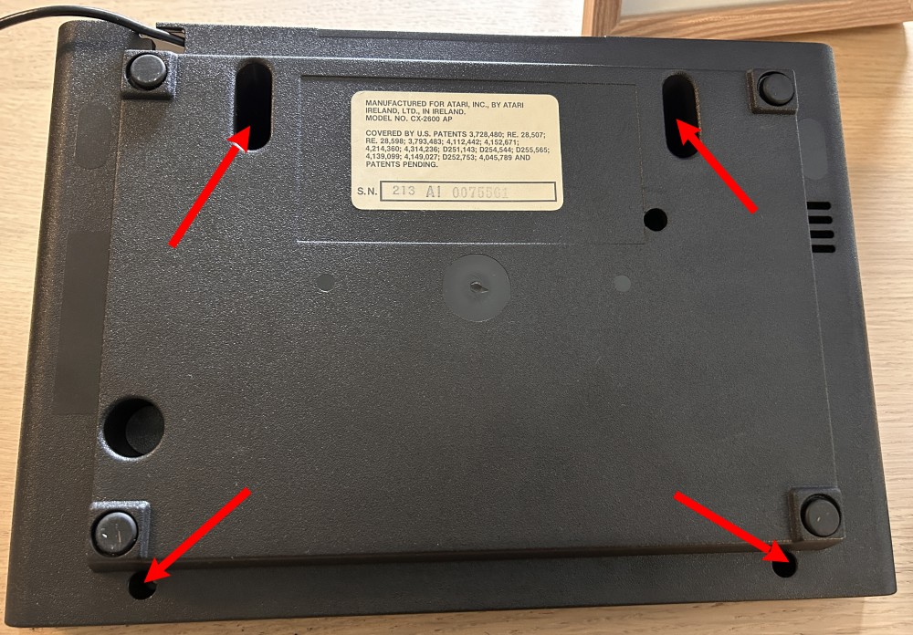 Opening the Atari 2600 case