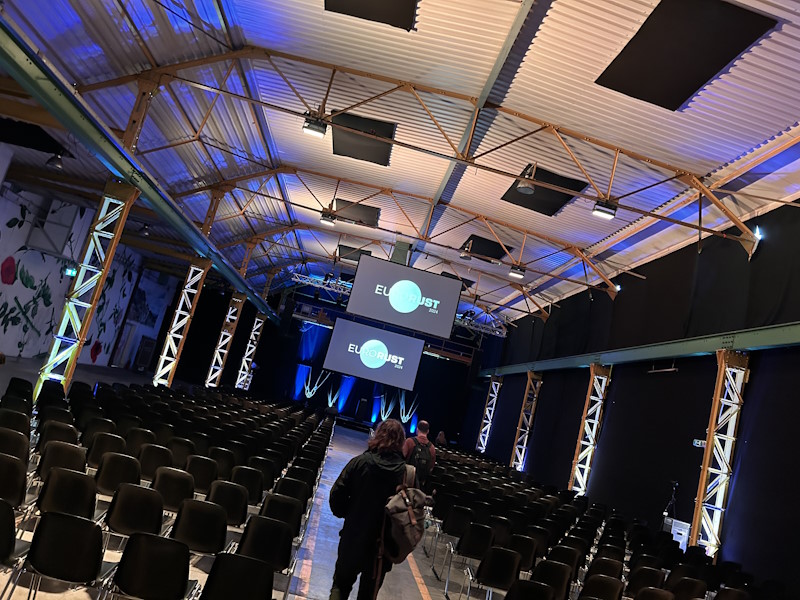 The conference venue - main stage