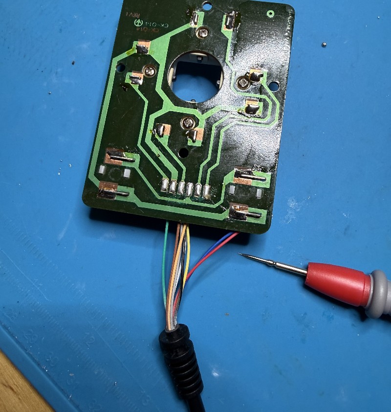 Replacing the joystick cable