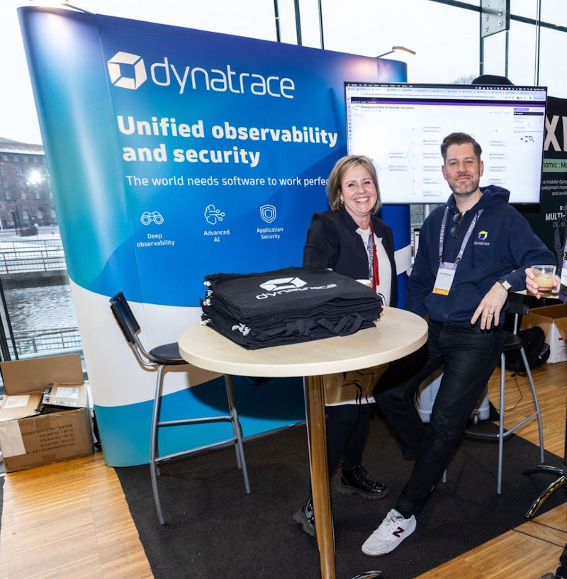 The Dynatrace booth