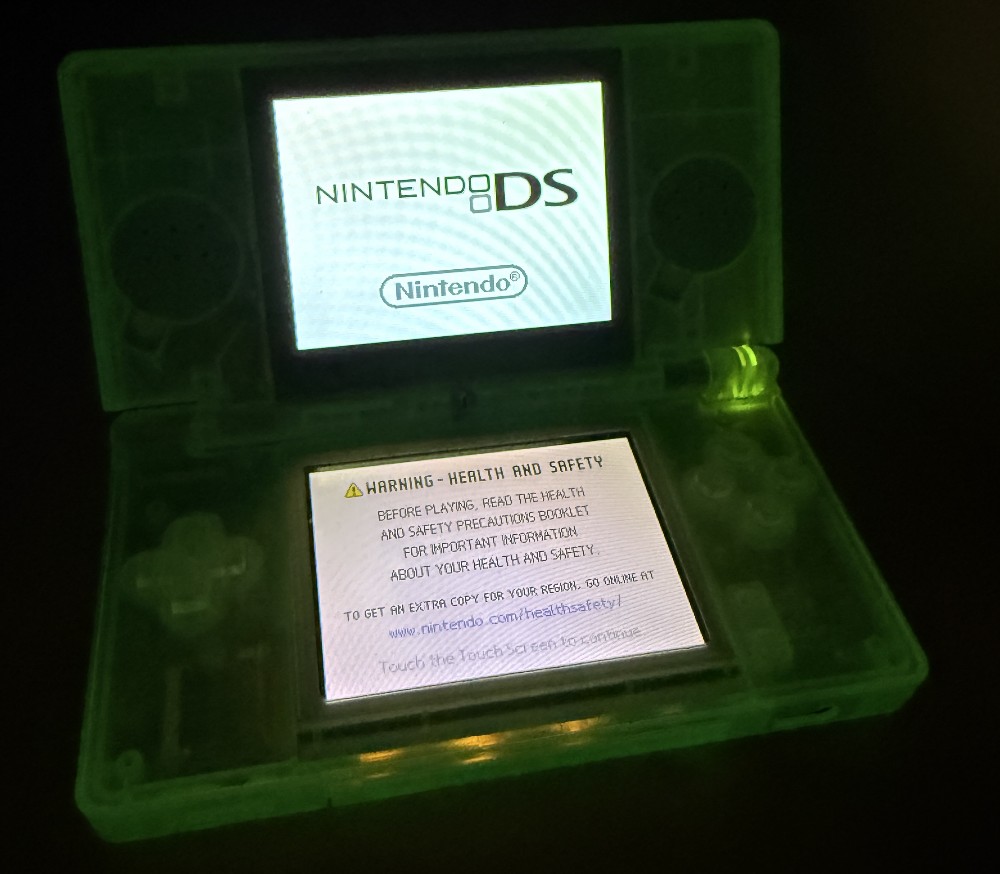 Glow in the dark Nintendo DS Lite
