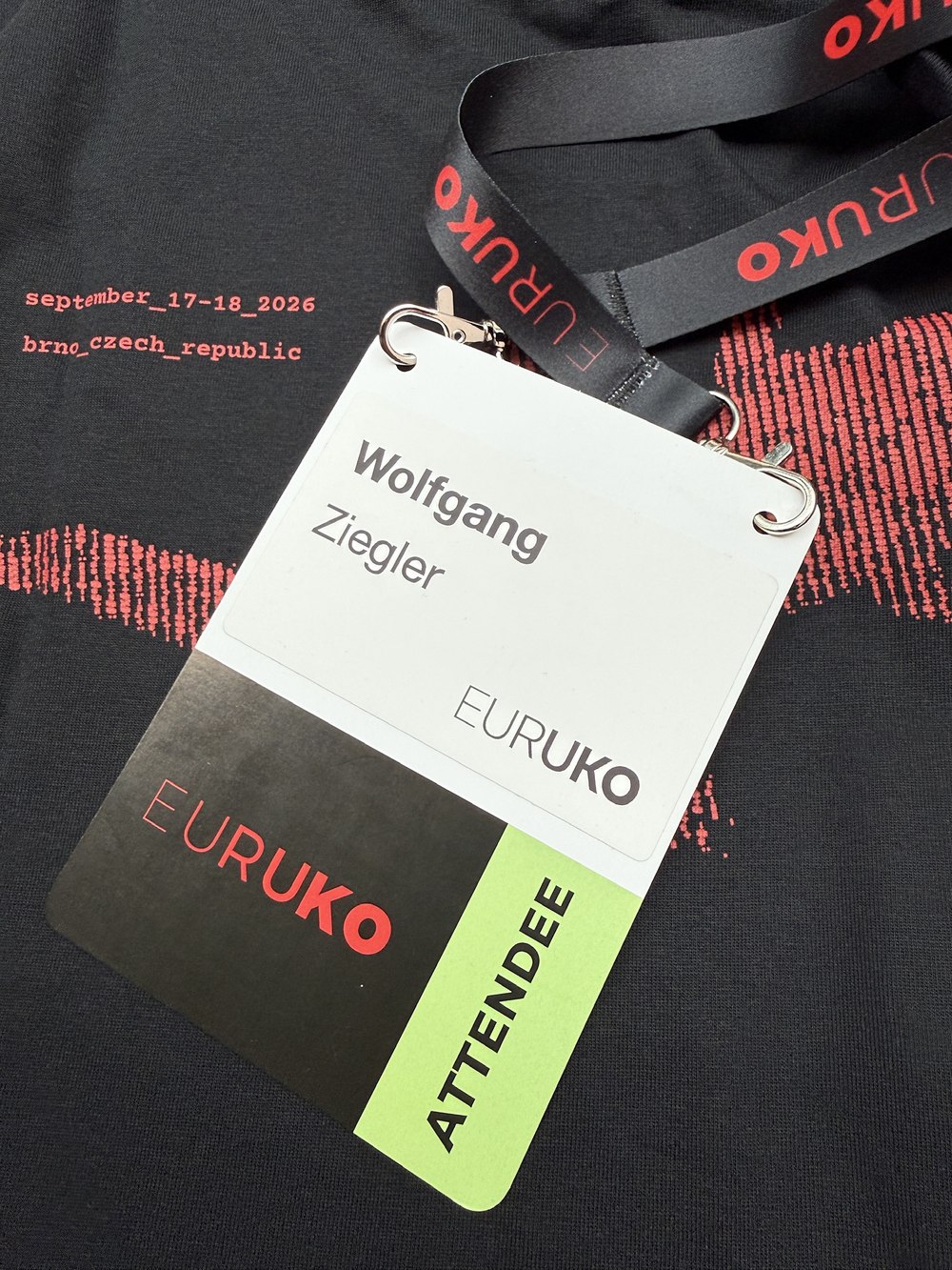 My attendee badge