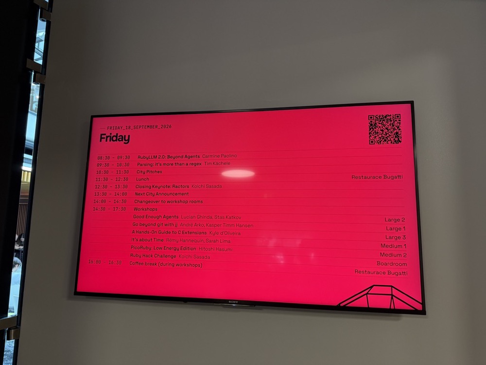 Conference schedule for Day 2