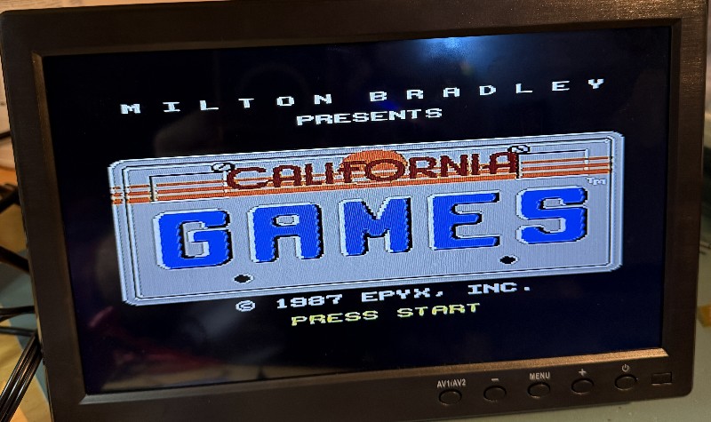NES running california games